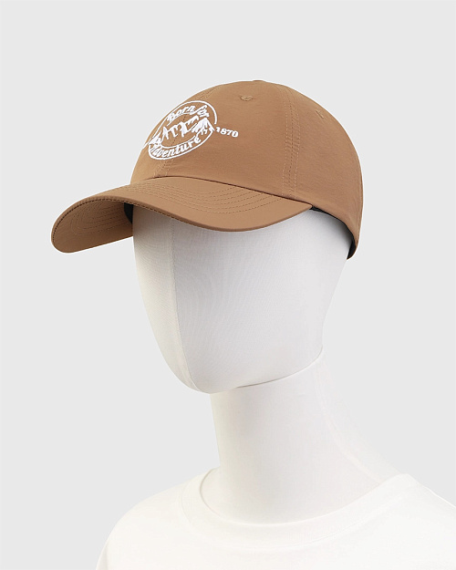 Бейсболка из нейлона, коричневый