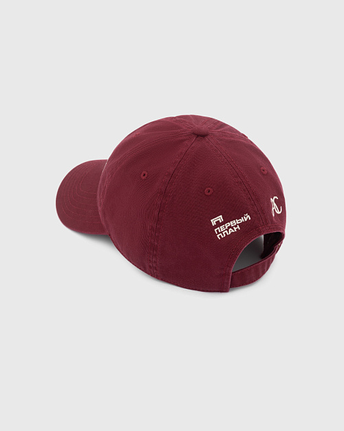 Кепка бейсболка Unisex, Abrau Club x Первый план, бордовый
