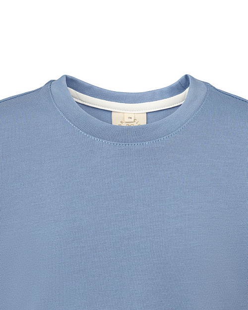 Детская футболка из эластичного хлопкового джерси Unisex, голубой