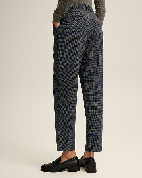 Твидовые брюки, синий