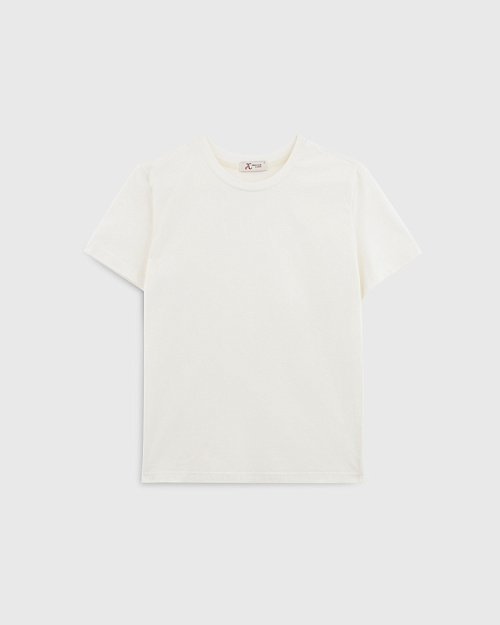 Футболка полуприталенного кроя, молочный