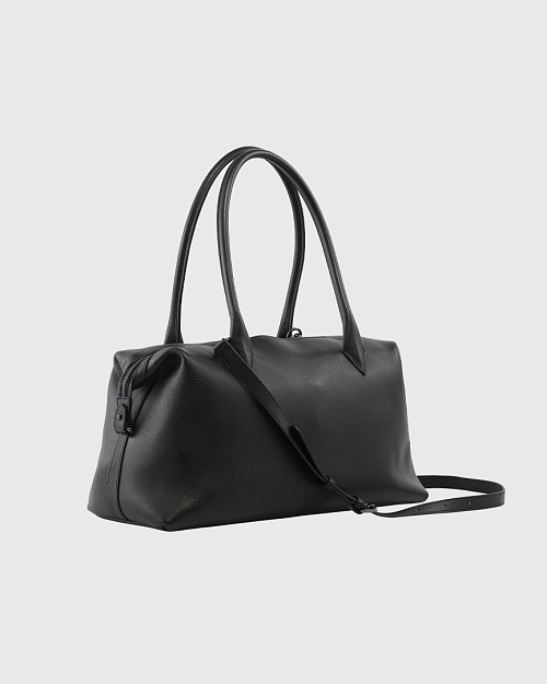 Сумка женская черная, натуральная кожа