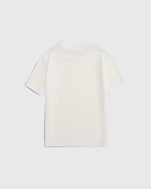 Футболка приталенного кроя из эластичного хлопкового джерси, белый