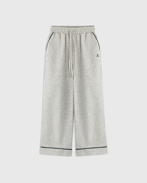 Детские пижамные брюки из хлопка, серый