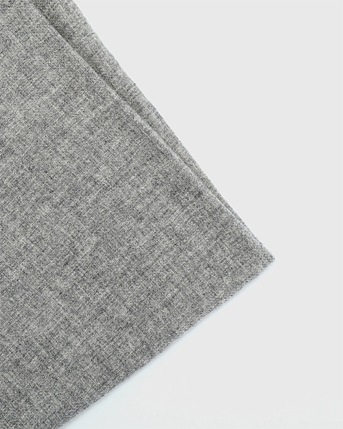 Палантин из шерсти и кашемира, серый меланж