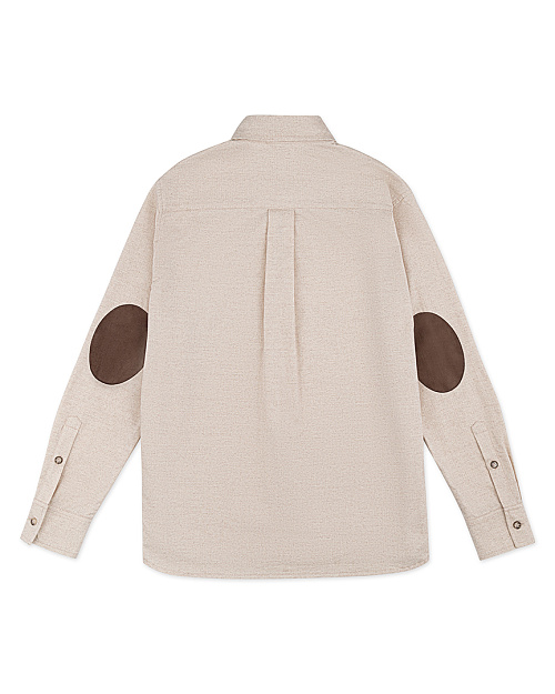 Вельветовая рубашка Unisex из 100% хлопка, бежевый