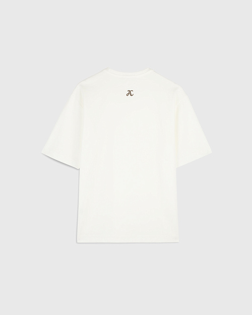 Хлопковая футболка оверсайз Unisex, белый