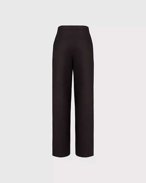 Брюки прямого кроя, коричневый